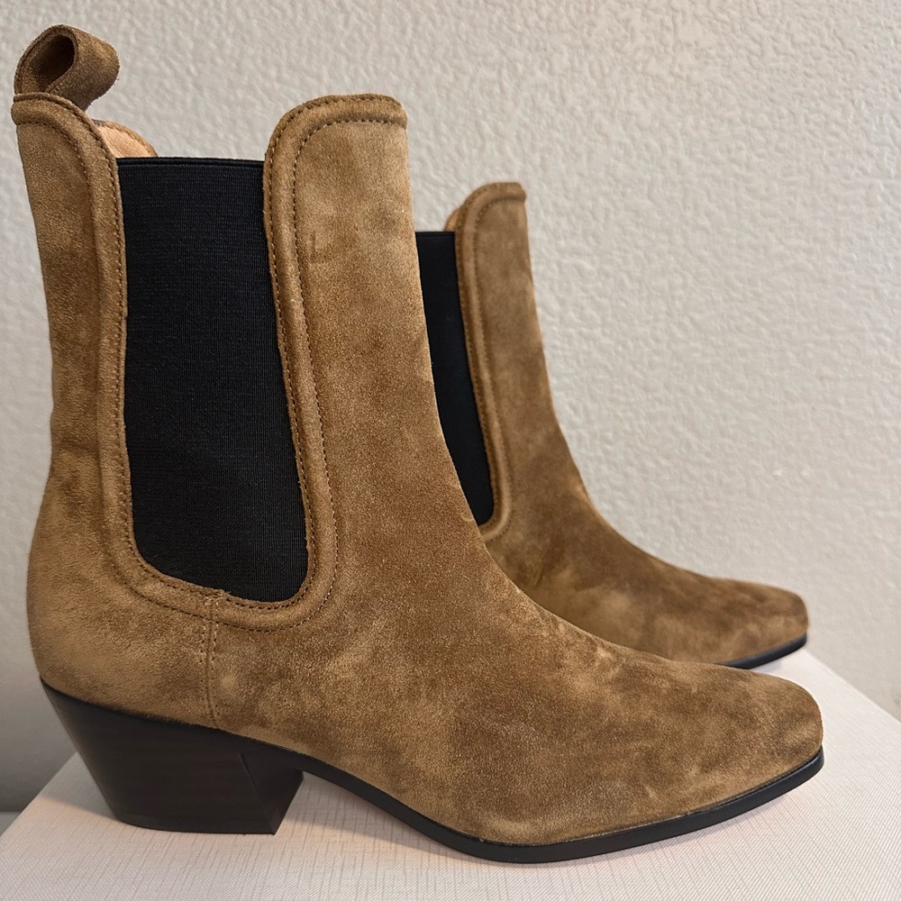 Veronica Beard Lada Suede Ankle Boots